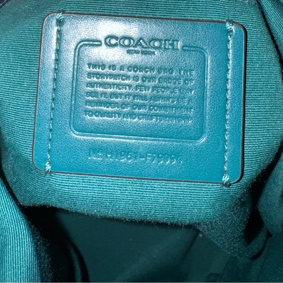 Coach Marlon Hobo Viridian / Teal-Green shoulder bag - Picture 6 of 9